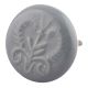 Grey Leaf Ceramic Flat Cabinet Knob Online 